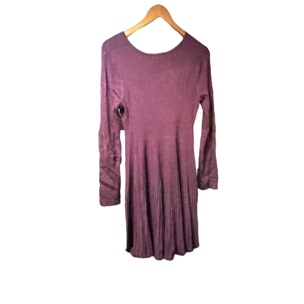 Cato Dress Women's Size Large Burgundy Long Sleeve - Picture 3 of 8